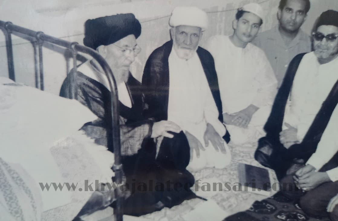 Khwaja Muhammad Lateef Ansair with Muhsin al-Tabataba'i al-Hakim, Syed Ahmad Hussain Zaidi, Syed Muhamamd Zaidi
